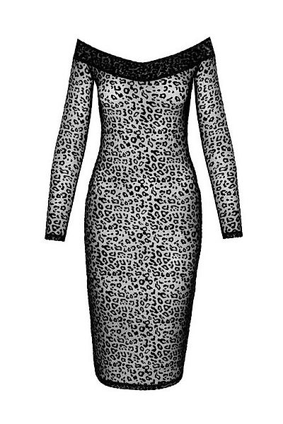 Noir Handmade Midikleid halblanges Kleid in schwarz - L günstig online kaufen