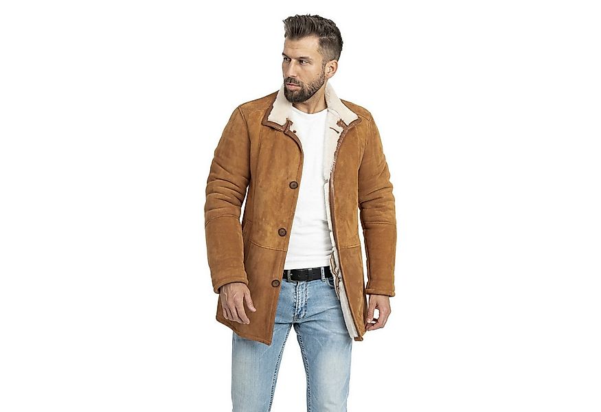 S&A Ledermoden Lederjacke Niko Aus echtem Velours-Lammfell günstig online kaufen