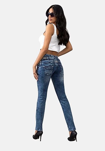 Cipo & Baxx Slim-fit-Jeans "Jeans", mit Dreifachbund, WD345 günstig online kaufen