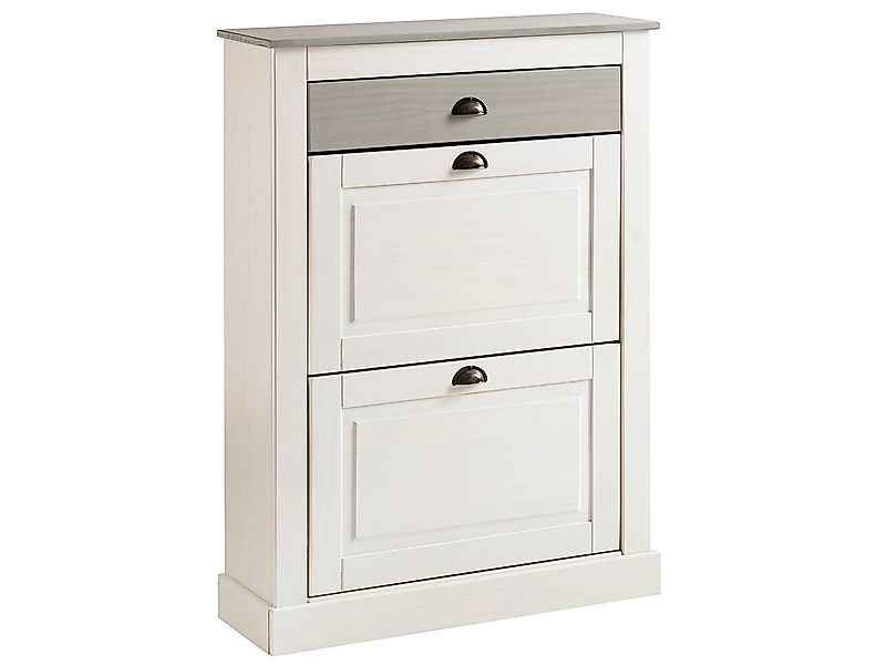 loft24 Schuhkipper Tommy, Schuhschrank, Schuhregal, Kiefer, Landhausstil günstig online kaufen