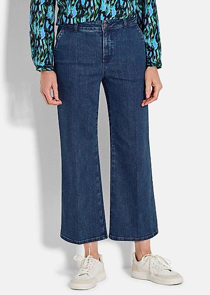GOLDNER 5-Pocket-Jeans Jeans-Culotte VERA mit Bügelfalten günstig online kaufen