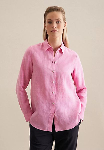 seidensticker Hemdbluse "Schwarze Rose", Langarm Kragen Garnfärber günstig online kaufen
