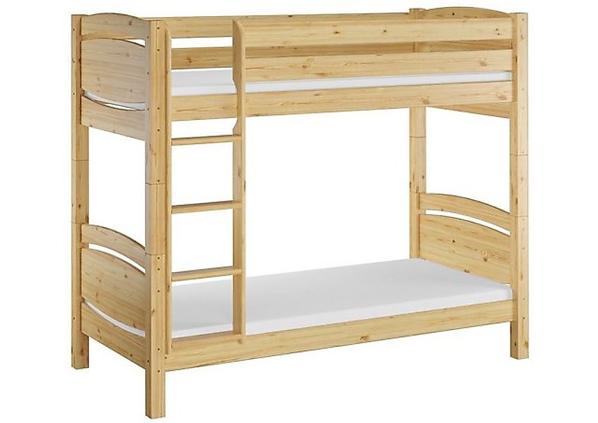 ERST-HOLZ Etagenbett Etagenbett 90 x 200 Kiefer Massiv mit Rollrosten Matra günstig online kaufen