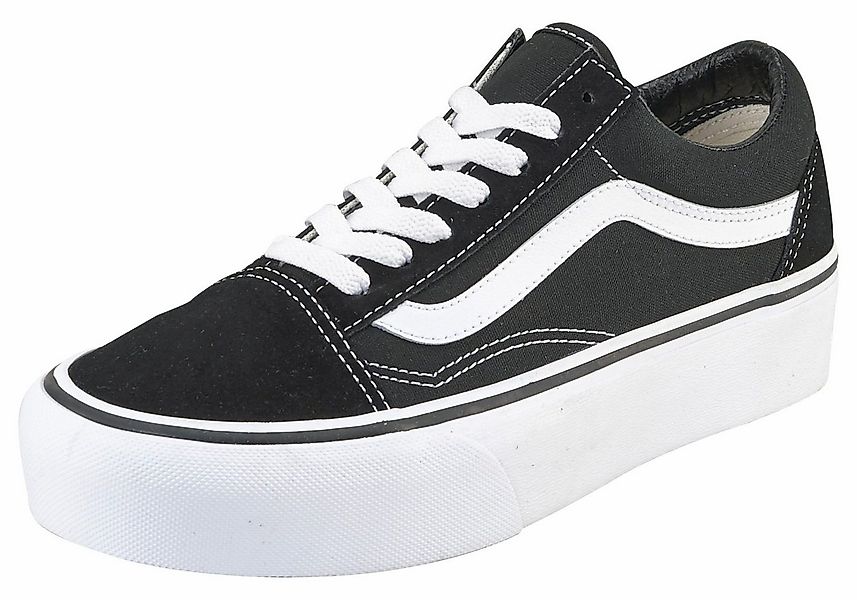 Vans Old Skool Platform Plateausneaker aus textilem Canvas-Material günstig online kaufen