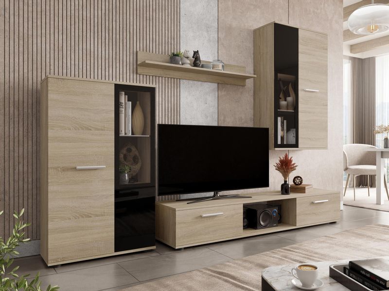 MIRJAN24 Wohnwand Salsa, (4er-Set, Hängevitrine, Wandregal, günstig online kaufen