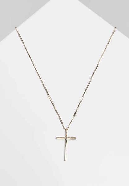 URBAN CLASSICS Edelstahlkette "Accessoires Big Basic Cross Necklace" günstig online kaufen