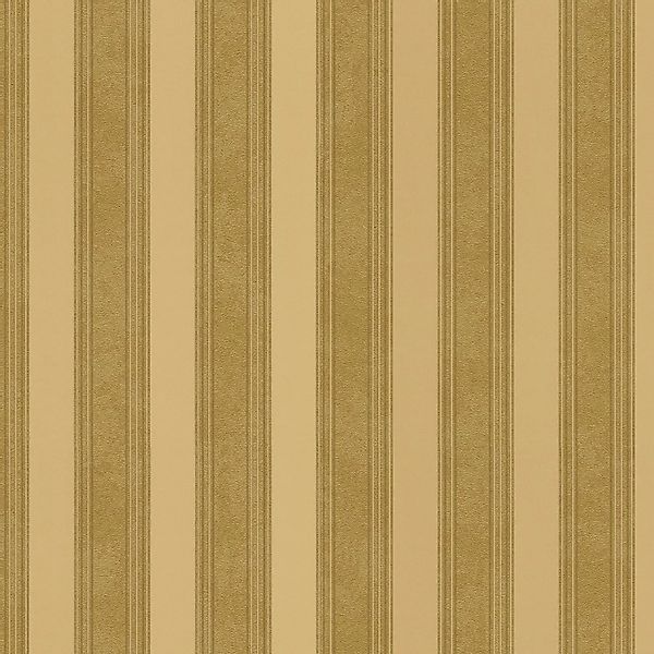 Bricoflor Gestreifte Tapete in Beige und Gold Vliestapete Gestreift für Woh günstig online kaufen