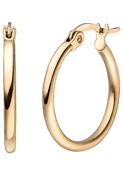 JOBO Paar Creolen, Edelstahl roségoldfarben beschichtet 20 mm günstig online kaufen