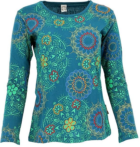 Guru-Shop Longsleeve Besticktes Langarmshirt Hippie chic günstig online kaufen