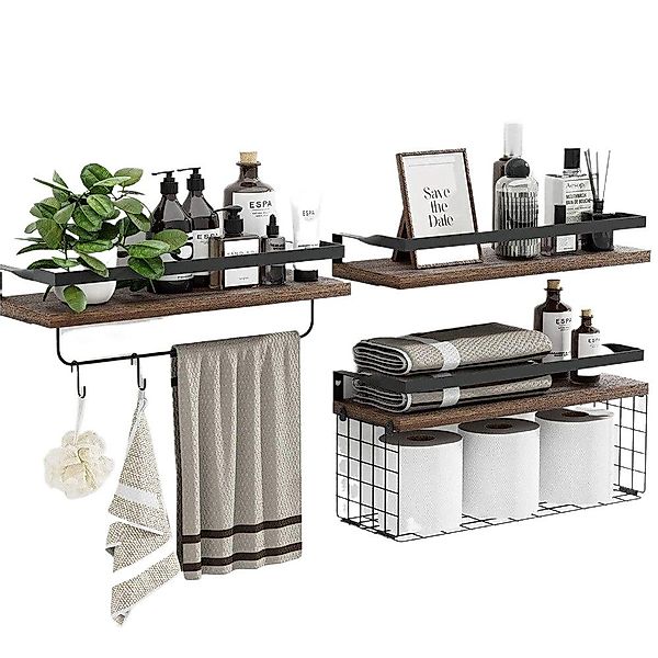 YMQHBS Wandregal Wandregal 3er Set, Schweberegal günstig online kaufen