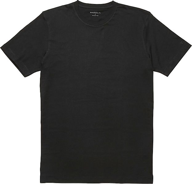 MARVELIS T-Shirt (Packung, 2-tlg) Doppelpack, basic, Rundhals, Unterziehshi günstig online kaufen