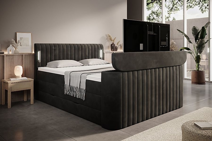 wonello Boxspringbett FLY mit TV-Lift, mit Bettkasten, TFK-Matratzen und pr günstig online kaufen