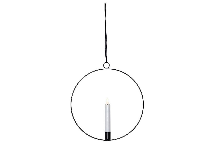 MARELIDA Hängeleuchte Dekoring mit LED Kerze Flamme mit Aufhänger 28,5cm Ti günstig online kaufen