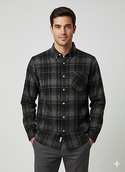 Selected Langarmhemd SLHREGNOAH BRUSHED LS SHIRT günstig online kaufen