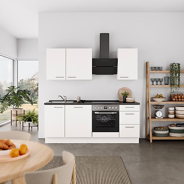 nobilia Küchenzeile ""Laser II", Ausrichtung wählbar, Breite 210 cm" vormon günstig online kaufen