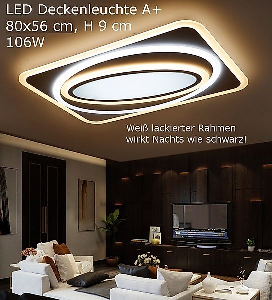 Eurotondisplay LED Deckenleuchte LED Deckenleuchte Deckenlampe günstig online kaufen