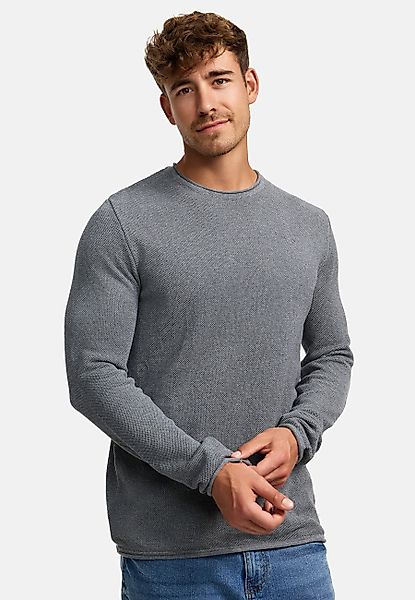 Kronstadt Strickpullover KSPep Feinstrickpullover mit Rundhalsschnitt günstig online kaufen