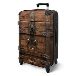 NoBoringSuitcases.com© Hartschalen-Trolley mit leuchtende Räder - günstig online kaufen
