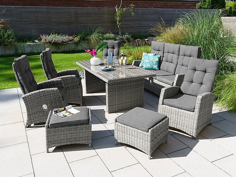 KONIFERA Garten-Essgruppe Monaco, (Set, 24-tlg., 4x günstig online kaufen