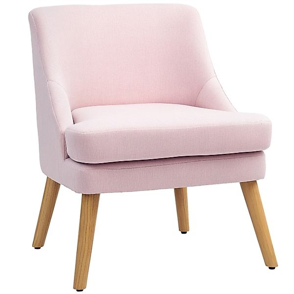 HOMCOM Sessel Polyester Schaumstoff Rosa 63B x 69T x 79,5H cm günstig online kaufen