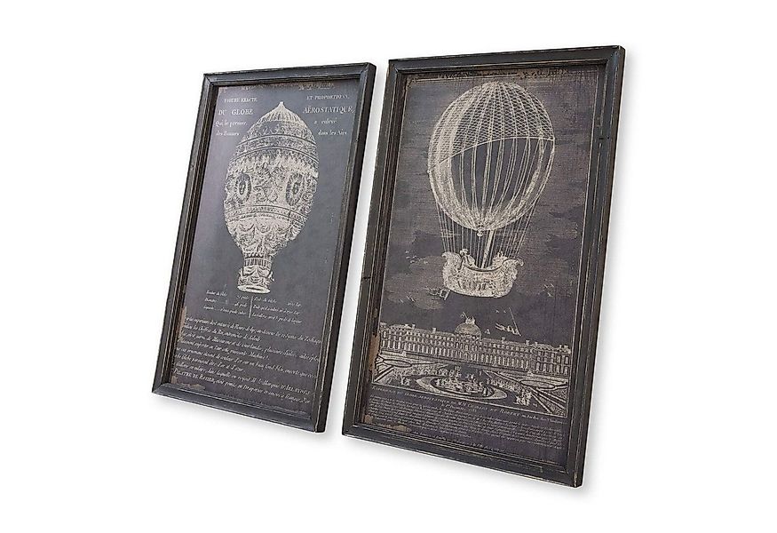 Mirabeau Wanddekoobjekt Bild 2er Set Ortarsis schwarz günstig online kaufen