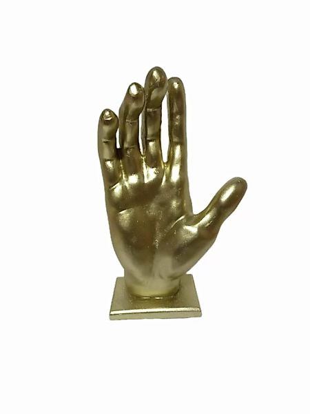 Skulptur Hand Gold günstig online kaufen