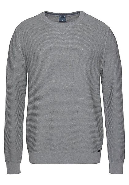 OLYMP Rundhalspullover OLYMP Strick Casual mit modischem Strukturmuster günstig online kaufen