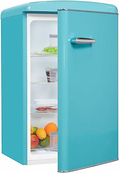 exquisit Kühlschrank »RKS120-V-H-160F taubenblau« 89,5 cm hoch 55 cm breit günstig online kaufen