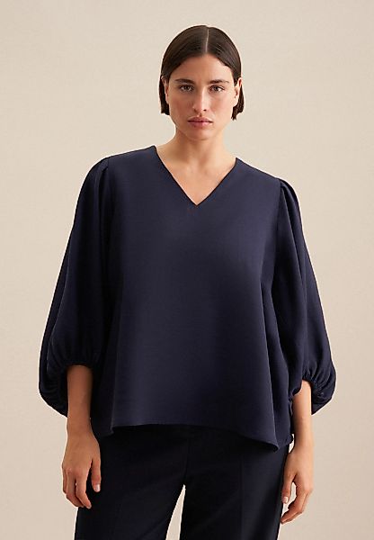 seidensticker Shirtbluse "Schwarze Rose", 3/4 V-Neck Uni günstig online kaufen