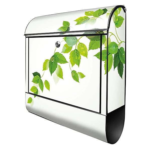Banjado Design Briefkasten Schwarz Pulverbeschichtet 39x47x14cm 2 Schlüssel günstig online kaufen