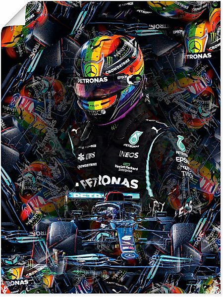 Artland Wandbild "Sir Lewis Hamilton Motorsportlegende", Bilder von Männern günstig online kaufen