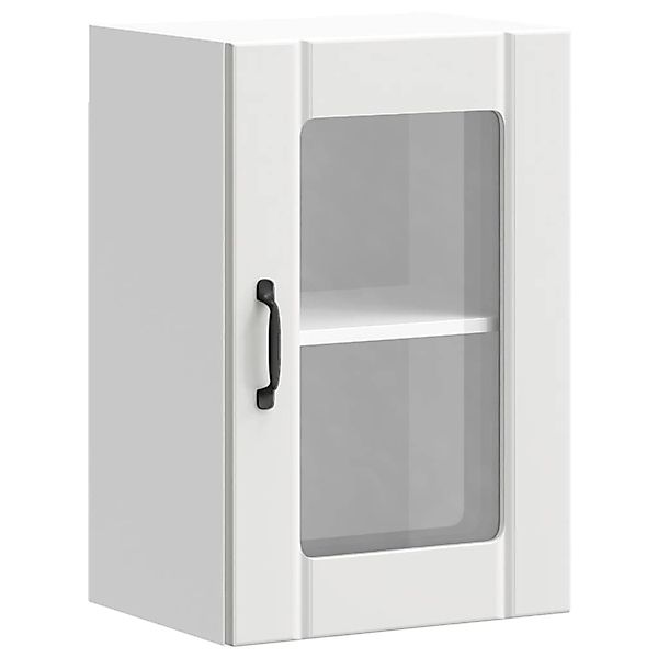 vidaXL Küchen-Hängeschrank mit Glastür Lucca Weiß 853767 günstig online kaufen