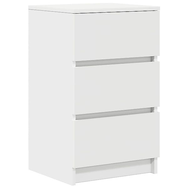 vidaXL Nachttisch mit 3 Schubladen Weiß 39x35x65 cm 861337 günstig online kaufen
