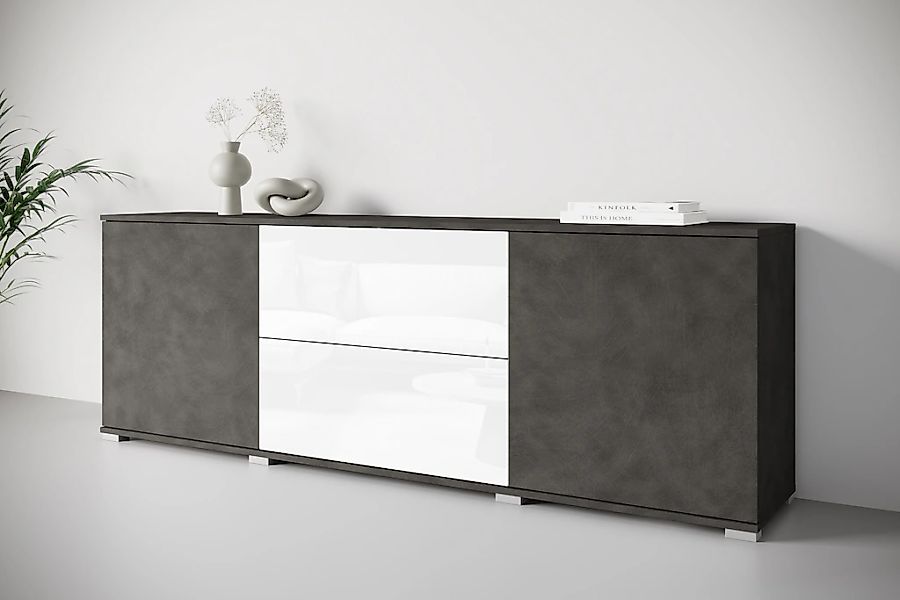 INOSIGN Lowboard "Kenia", (1 St.), 2 Türen, 2 Schubladen, Breite 180 cm, hö günstig online kaufen