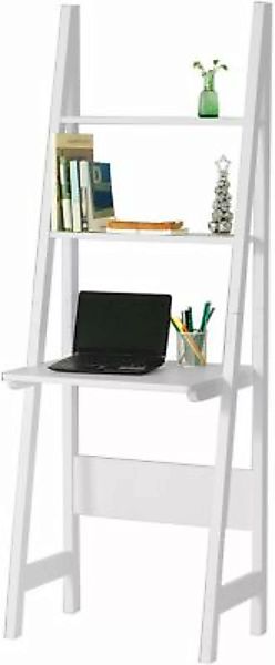 SoBuy® Standregal Modernes Bücherregal Set mit Schreibtisch weiß günstig online kaufen