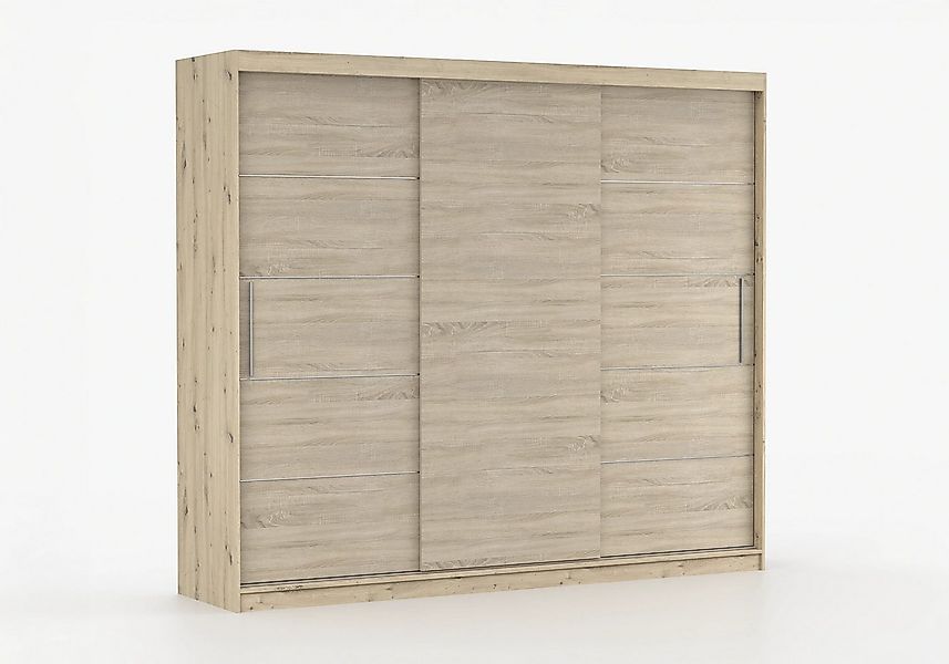 imoebel24 Schwebetürenschrank ALBA II A 250 cm - Artisan / Sonoma günstig online kaufen