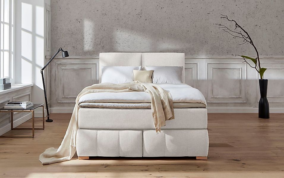 Home affaire Boxspringbett "Wehma", inkl. Topper in 3 verschiedenen Matratz günstig online kaufen