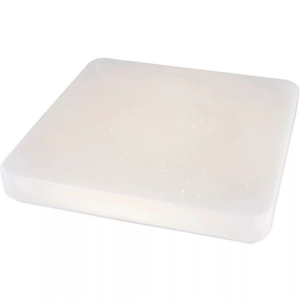 GLOBO Deckenleuchte 48374-24 weiß Opal Kunststoff Metall B/H/L: ca. 38x8x38 günstig online kaufen