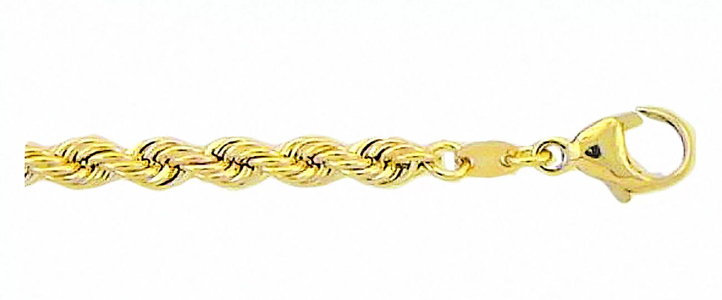 Adelia´s Goldkette "333 Gold Kordel Halskette 50 cm Ø 3,8 mm", Goldschmuck günstig online kaufen