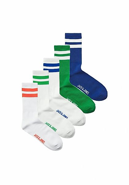 Jack & Jones Kurzsocken "Socken JACDEHLI TENNIS SOCKS 5 PACK 5er Pack" günstig online kaufen