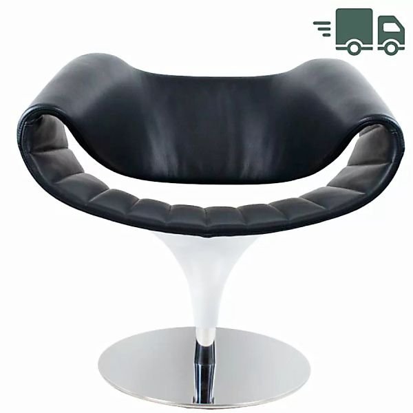 Züco PERILLO Lounge Sessel PE 837 Echtleder - schwarz günstig online kaufen
