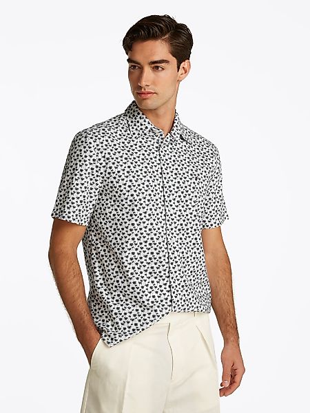 Tommy Hilfiger Kurzarmhemd "FLEX POPLIN PALM SS Slim Fit SHIRT" günstig online kaufen