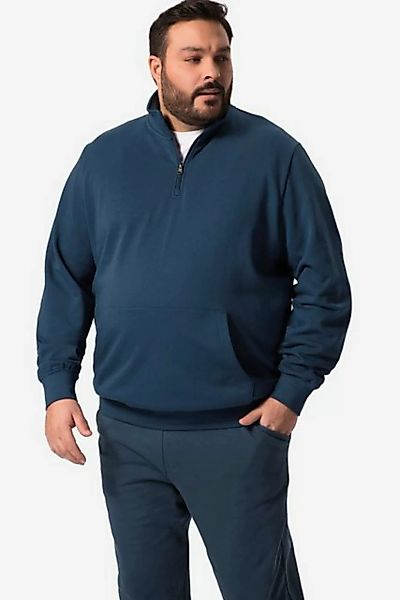 Men Plus Sweatshirt Men+ Sweat-Troyer Stehkragen Zipper bis 84/86 günstig online kaufen