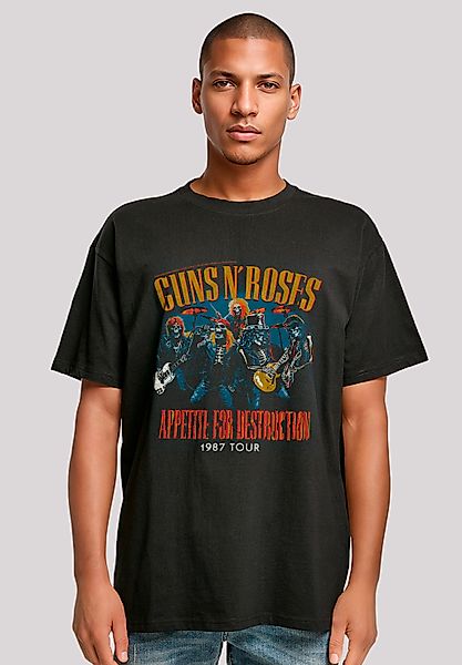 F4NT4STIC T-Shirt "Guns N Roses 1987 Tour Vintage Rock" Premium Qualität günstig online kaufen