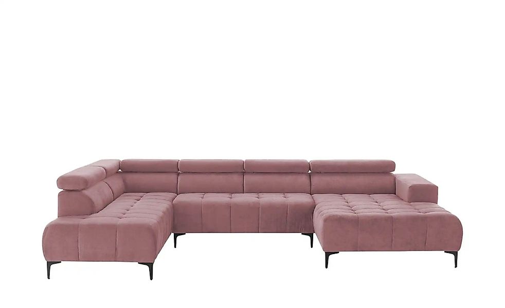 switch Wohnlandschaft  Caro ¦ rosa/pink ¦ Maße (cm): B: 350 H: 81 T: 214.0 günstig online kaufen