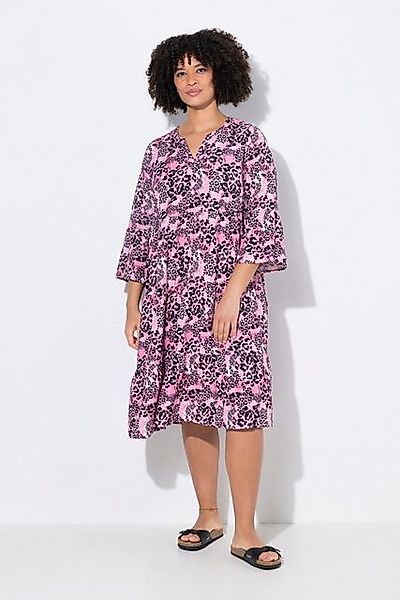 Angel of Style Jerseykleid Kleid A-Linie Musselin Leo-Muster Volants günstig online kaufen
