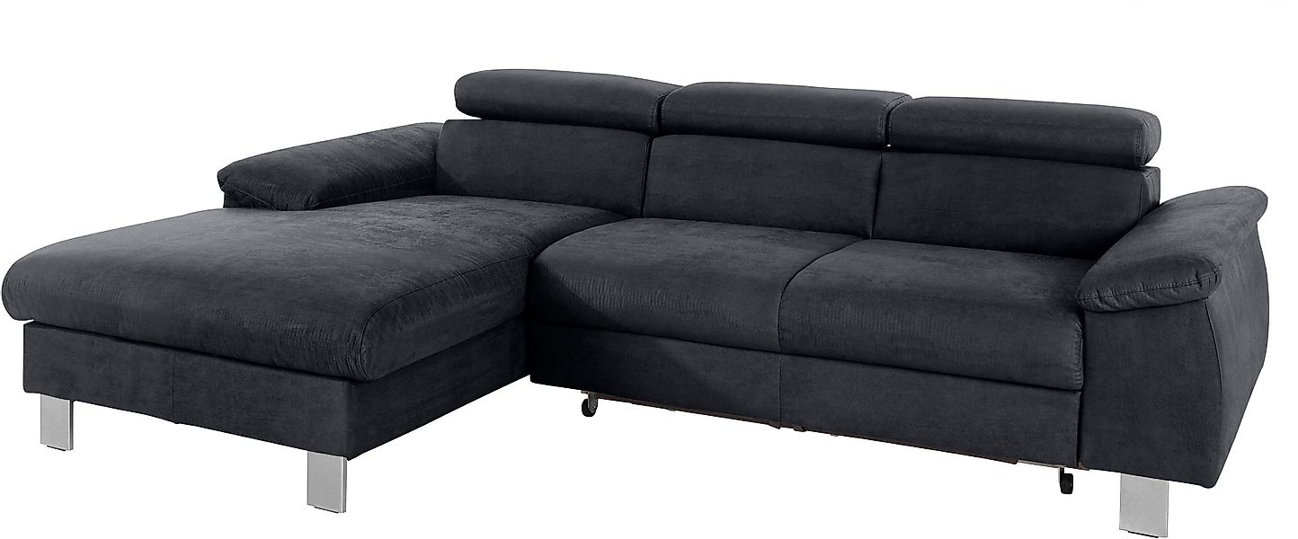 COTTA Ecksofa "Komaris L-Form, B: 244 cm" mit Kopfteilverstellung, optional günstig online kaufen