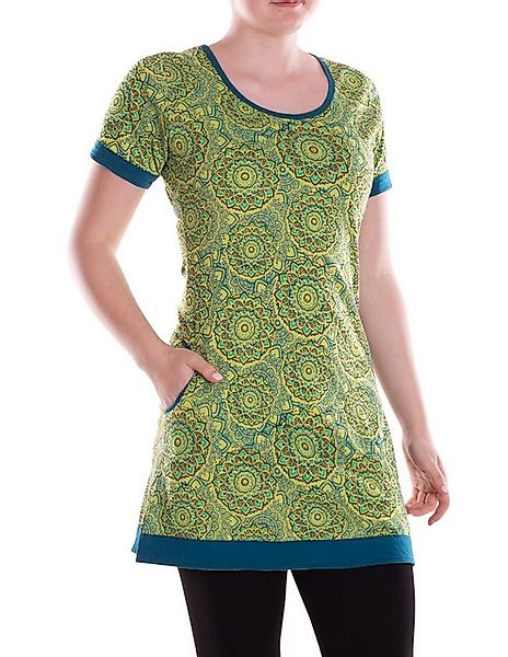 Vishes Minikleid Damen Mini-Kleid Baumwolle geometrisch Pull On mit Taschen günstig online kaufen