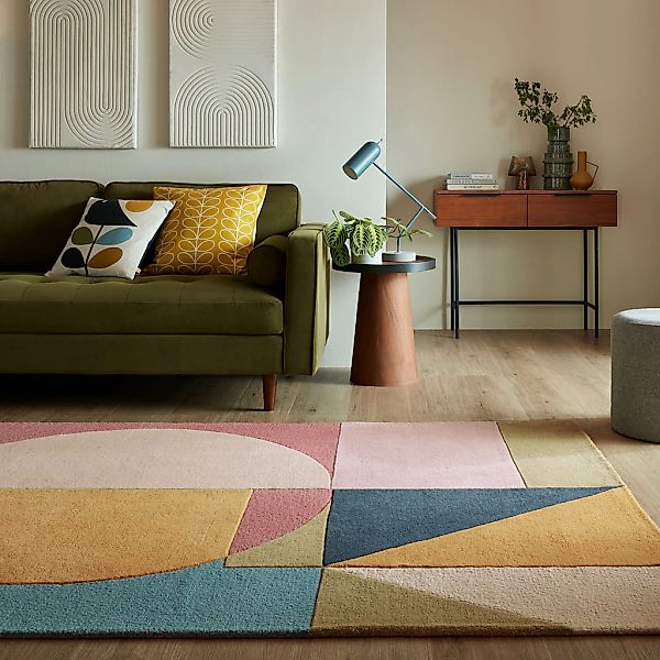 FLAIR RUGS Wollteppich "Esre, aus 100% Wolle," rechteckig 7 mm Höhe geometr günstig online kaufen
