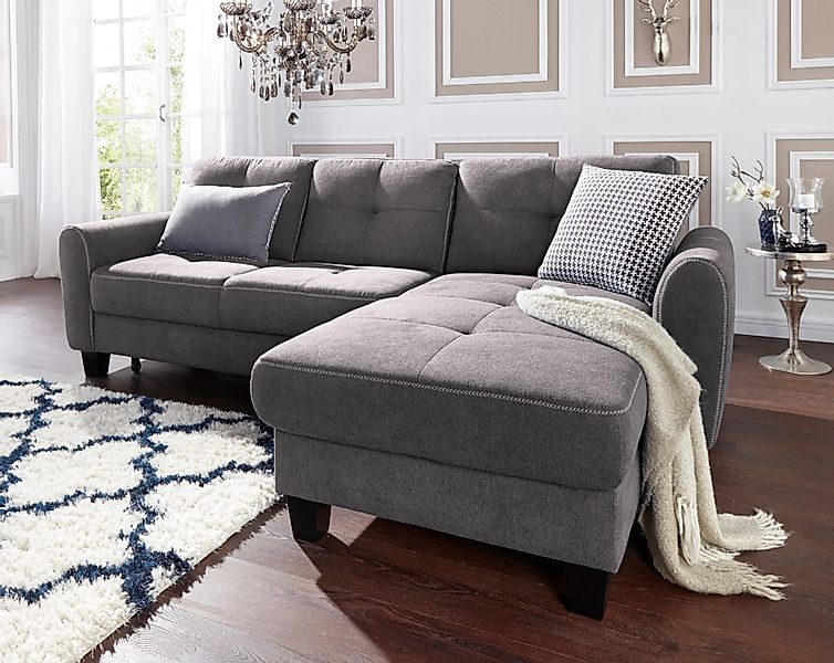 sit&more Ecksofa Varese L-Form, mit Federkern, günstig online kaufen